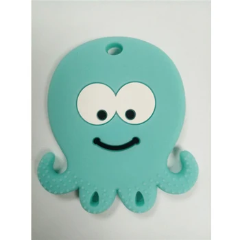 Jauns 1gb Astoņkāji Silikona Teether BPA Bez Silikona Kulons Par DIY zīdaiņu mierinātāji Klipu Māneklīša Ķēde Bērnu Zobu Rotaļlietas, Bērnu Dāvanu