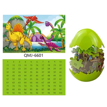 Jauns Bērniem, Puzles, Koka Dinozauru Puzzle Rotaļlietas Zēnu, Meiteņu 60 Gabali Gadījuma Izglītības Rotaļlietas Bērniem