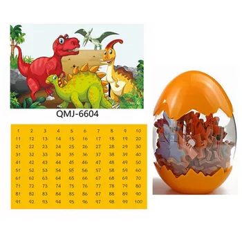 Jauns Bērniem, Puzles, Koka Dinozauru Puzzle Rotaļlietas Zēnu, Meiteņu 60 Gabali Gadījuma Izglītības Rotaļlietas Bērniem