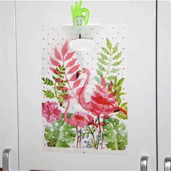 Jauns Dizains Karstā Pārdošanu Vairumtirdzniecības 100gab/partija 25*35cm Luksusa Modes Plastmasas Dāvanu Iepakojuma Maisiņi Matu pieaudzēšana ar Flamingo