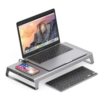 Jauns Produkts 12 in 1 Usb C Tipa Rumbu Universal Laptop Stand Bezvadu Lādētāja Adapteri