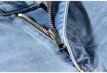 Jauns Vīriešu vīriešu gadījuma cilvēks, neona dzeltena krāsu līnijas raibs ripped džinsi Modes caurumi iznīcināta stiept džinsa bikses bikses