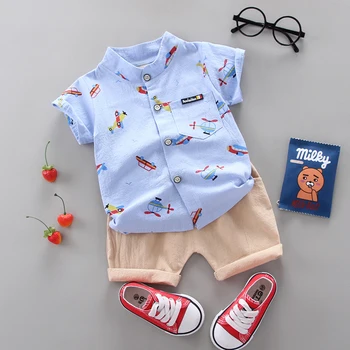 Jauns Zēns Apģērbu Gadījuma Baby Girl Vasaras Apģērbs Uzstādīt Kokvilnas izstrādājumi Sporta krekls+ Šorti Uzvalki, Apģērbu, Bērnu apģērbu komplekti