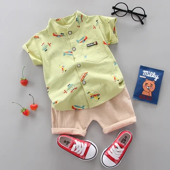 Jauns Zēns Apģērbu Gadījuma Baby Girl Vasaras Apģērbs Uzstādīt Kokvilnas izstrādājumi Sporta krekls+ Šorti Uzvalki, Apģērbu, Bērnu apģērbu komplekti