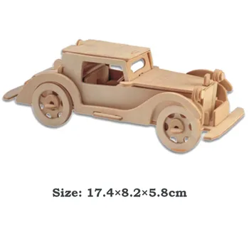 Jaunu 3D DIY Koka Rotaļlietas Militāro Automašīnu, Lidmašīnu Puzzle Spēle Bērniem Modeli Ēku Izglītojošas Koka Rotaļlietas Bērniem, Dāvana Bērniem