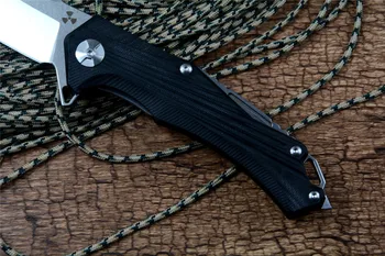 Jaunu D2 Blade G10 Roktura Kabatas Nazis Džungļu Malas JK3287GB Flipper Atvērt Āra Medību Taktiskās Apkopošanas Rīki