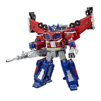 JAUNU Hasbro Transformers Rotaļlietām Paaudzēm Karš Cybertron Līderis WFC-S40 Galaxy Uzlabot Optimus Prime 23cm PVC Rīcības Attēls
