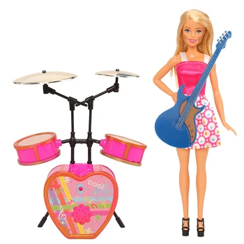 Jaunu Ierodas Modes 35 Items /daudz Mūzikas Rotaļlietas = 10 Mūzikas Rotaļlietas + 18 Lelle Drēbes, Kleitas, Svārki + 1 Stumbrs + 6 Aksesuāri Barbie