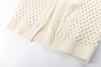 Jaunu produktu agrā rudenī versija vienkāršu grodumu sadalīt džemperis zvejnieks V-veida kakla 7-sleeve T-krekls