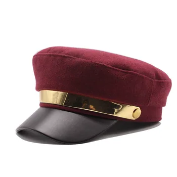 Jaunu vilnas Sieviešu Beretes Rudens Ziemas Newsboy cepuri Vintage Modes Astoņstūra Gadījuma boina Rudens 2019 Zīmolu Sieviešu Cepures