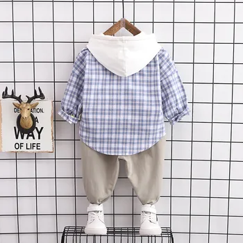Jaunā Pavasara Rudens Bērnu Meitene Zēnu Drēbes Bērniem Kokvilnas Hoodies Bikses 2gab/komplekti Toddler Modes Tērpi Zīdaiņiem Bērniem, Treniņtērpi