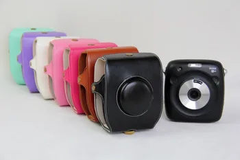 Jaunākās Pu Ādas Fotokameras soma Segtu Plecu Soma, Par Fujifilm Instax SQ10 Fuji SQ10 7 krāsu