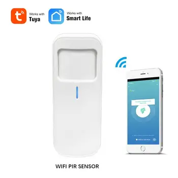 Jaunākās Tuya Smart PIR Kustības Sensoru Detektoru WIFI Kustības Sensors Smart Dzīves APP Bezvadu Mājas Drošības Sistēmas Android, Ios