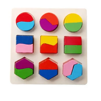 Jaunās Montessori Izglītības Koka rotaļlietas 3D Puzzle Koka Sadalīt Valdes Matemātikas Atjautības Smadzeņu, Apmācība, Agrīnā Intelektuālā