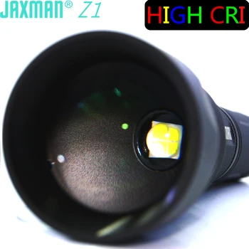 JAXMAN Z1 Pagrieziena Optiskā Tālummaiņa Lukturītis Lukturītis ar ar Pārklājumu Stikla Lēcas, augsta CRI CREE XHP50 26650 flahligth