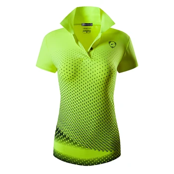 Jeansian Sieviešu Ikdienas Dizainera Īsām Piedurknēm T-Krekls, t-veida Krekli T Golfa Teniss Badmintons SWT251 Zaļa