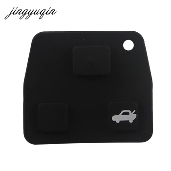 Jingyuqin 20pcs/daudz bezmaksas piegāde nomaiņa toyota remote pad taustiņu silīcija gumijas spilventiņu 2/3 pogu Lexus remote pad taustiņu