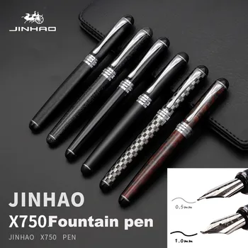 Jinhao X750 Vidējā Nib Fountaine Pildspalvas Augstas Kvalitātes Luksusa Tintes Pildspalva 0.5 mm Pluma Fuente Caligraphy Penna Stilografica Pennino