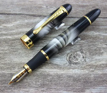 Jinhao Zelta Klipu Metāla Strūklakas Pildspalvas Luksus Biznesa Dāvanu Pildspalva 0.5 mm rakstīšana ar tinti Pildspalvas Rakstīšanai Bezmaksas Piegāde