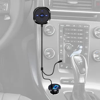 JINSERTA Bluetooth Automašīnas Komplekts MP3 Atskaņotājs ar AUX Audio A2DP bluetooth Mūzikas Uztvērēju Adaptera Atbalsts IOS Siri Magnētiskās Pamatnes 5V 2.1 A USB Lādētāja