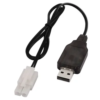 Kabeļu de carga USB para coche RC 9.6 V 200mA 0.50 M Negro