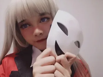 Kakegurui Piespiedu Spēlētājs Ririka Momobami Halloween Masku Cosplay Piederumu Balsts