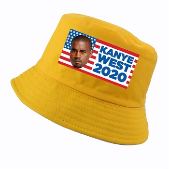 Kanye par Prezidentu 2020. Gadam - Vēlēšanu Kandidātu Vīrieši Sievietes spaiņa cepuri harajuku pop Kanye West 
