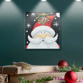 Karikatūra Dimanta Glezna, Sniegavīrs Pilna Apaļā Dimanta Urbšanas Izšuvumi Santa Claus Christma Priekšstatu Par Rhinestones Handcraft Dāvanu