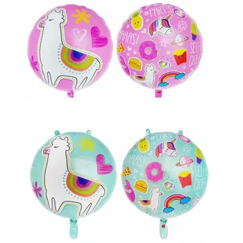 Karikatūra Dzīvnieku Alpakas Alumīnija Folija Balona, Uzstādiet karikatūra dzīvnieku lamu baloni dekorēšana Dzimšanas dienu, Kāzu dod priekšroku dāvanas, baloni
