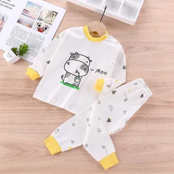 Karikatūras Bērnu Pidžamas Uzvalks Zēniem Pijama Sleepwear Baby Boy Apģērbs Apakšā T-Krekli Bērnu Pidžamas Mājās Sporta Tērps, Apģērbs