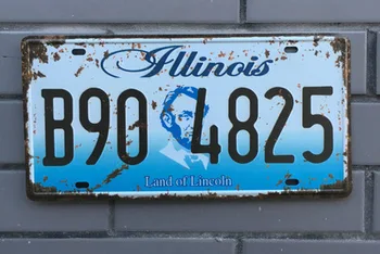 Karstā Amerikāņu Auto Skaits ASV numura zīme Garāžas Plāksne, Metāla, Skārda Zīme Bārs Apdare Vintage Mājas Dekoru 15x30cm