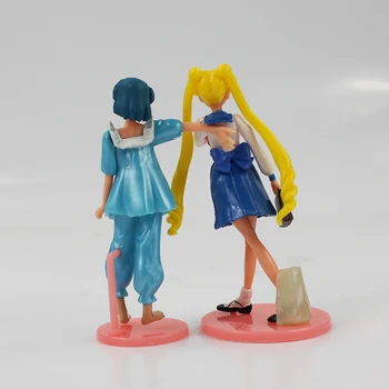 Karstā Anime 7pcs/daudz Sailor Moon Attēls Rotaļlietas Marsu, Venēra, Mercu Jupiters PVC Rīcības Attēls Modelis Rotaļlietas Lelle Paredzēta Bērniem Dāvanas