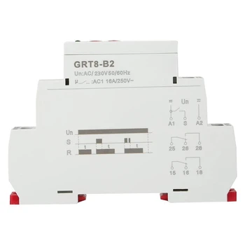 Karstā GRT8-B2 Mini Viena Funkcija Kontroles Din Sliedes izslēgšanās Aiztures Laika Releju AC230 50/60HZ