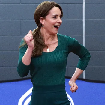 Kate Middleton Jaunu Modes Augstas Kvalitātes 2020. Gada Rudens Puse Darba Slim Adīti Topi Gadījuma Bikses Elegants Šiks Sievietēm Komplekti