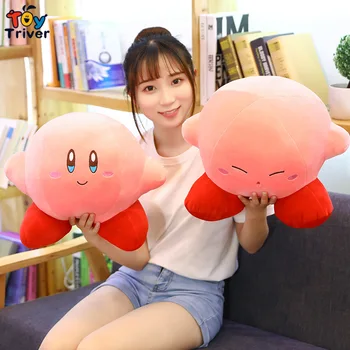 Kawaii Anime Kirby Star Plīša Pildījumu Rotaļlietas Lelle Keychain Kuloni Dīvāna Spilvena Spilvenu Mājas Istabas Interjeru Meitenes Bērniem Bērniem Dāvanas