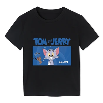 Kaķis Kawaii Hip Hop T Krekls Gadījuma Peli Drauga T-Krekls O-Veida Kakla Vasaras Zēns Meitene Tshirt Tee Krekls Top