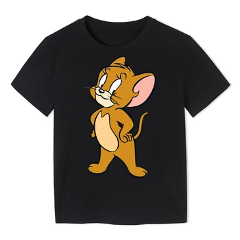 Kaķis Kawaii Hip Hop T Krekls Gadījuma Peli Drauga T-Krekls O-Veida Kakla Vasaras Zēns Meitene Tshirt Tee Krekls Top