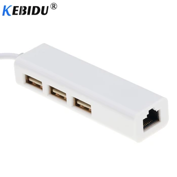 Kebidu USB CENTRMEZGLU, C Tipa, Lai Ethernet LAN RJ45 3 Porti Kabeļa Adapteri Tīkla Kartes USB C 2.0 Datu pārraides Adapteris Priekš Macbook DATORU