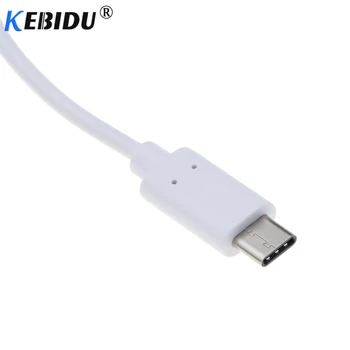Kebidu USB CENTRMEZGLU, C Tipa, Lai Ethernet LAN RJ45 3 Porti Kabeļa Adapteri Tīkla Kartes USB C 2.0 Datu pārraides Adapteris Priekš Macbook DATORU