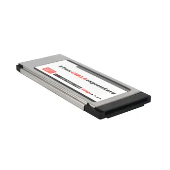 Kebidumei Augstas Pilnu Ātrumu Express Card Expresscard USB 3.0 2 Porta Adapteris 34 mm Converter 5Gbps Pārsūtīšanas intensitāte