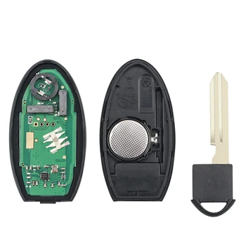 KEYYOU Smart Remote Taustiņu 3 Pogas Fob Par NISSAN Qashqai, X-Trail Automašīnu Kontrolieris Continontal 433.92 MHz PULSAR 4A Chip