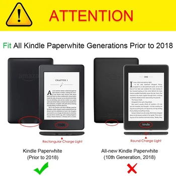 Kindle Paperwhite 7th Gen Gadījumā Kindle Paperwhite 2012/2013//2017 Segtu ar Auto Sleep/Wake der Kindle Paperwhite 3/2/1