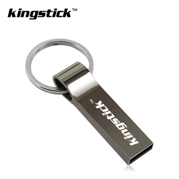 Kingstick USB Flash Drive Pendrive 4GB 8GB 16GB 32GB 64GB, 128GB Pen Drive Flash USB Stick ar Atslēgu Gredzens Memory Stick par dāvanu
