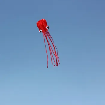 Kite-Skaistas Lielas Viegli Flyer Kite Bērniem Sarkanā programmatūras astoņkāji Tūrisma inventārs Naturehike кемпинг туризм Āra Bezmaksas Kuģis