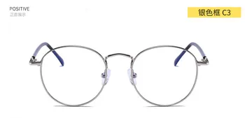 Klasisks Sieviešu gatavo tuvredzība brilles dāma Tuvredzīgs Brilles metāla apaļo rāmi shortsight recepšu brilles -0.25, lai -6.00