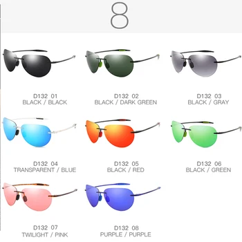 Klasiskās bez apmales Aviācijas Sporta Polarizētās Saulesbrilles, Vīriešu WomenDriving Golfa Taisnstūra Ultravieglajiem Rāmis, Saules Brilles UV400 De Sol