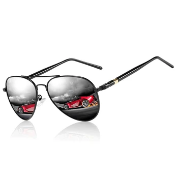 Klasiskās Polarizētās Saulesbrilles Vīriešiem Braukšanas Brilles Melnā Izmēģinājuma Saules Brilles Zīmola Dizainere Vīriešu Retro Saulesbrilles Vīriešiem/Sievietēm