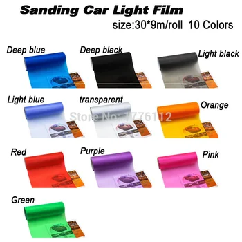 Klasiskās Spīdīgs lampas plēve, Auto Gaismas Lukturu auto gaismas filmu Taillight Nokrāsu Vinila Plēve Uzlīme Vairumtirdzniecības 9m/roll
