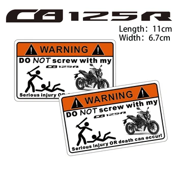 KODASKIN Motociklu Lēti 2D Radošo Brīdinājuma Uzlīme Decal HONDA CB125R