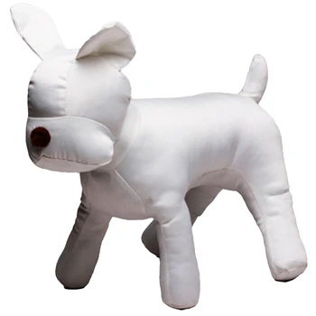 Kokvilnas Suns Modelis Suns Nosaka Suņu Apģērbu Displejs Manekena par zooveikals Pet Apģērba Gabali Apkakles Rotājumi Šovs-Balta